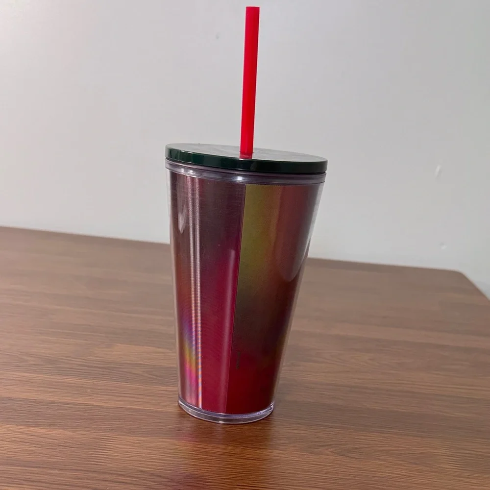 Starbucks 2019 16oz‎ Holiday Red and Green Tumbler with Logo